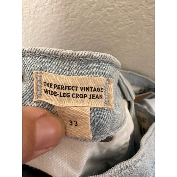 Madewell The Perfect Vintage Wide-Leg Crop Jean Size 33 - Picture 8 of 10